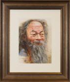 MOYA EIVAR 1970,AMUSED - PORTRAIT OF AN ELDER MAN,McTear's GB 2016-10-23