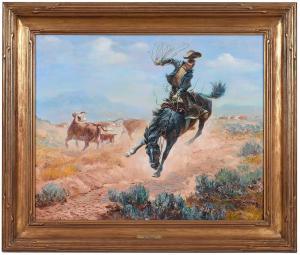 MOYERS William 1916-2010,A Hard Ride or a Long Walk,Brunk Auctions US 2024-03-08