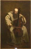 MOYSE Edouard 1827-1908,Le moine violoncelliste,1868,VanDerKindere BE 2021-06-15