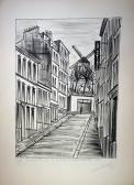 MOZZICONACCI Ange 1939,Le moulin de la galette à Monmartre, Paris 1971,1971,Artprecium FR 2017-12-03