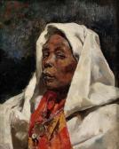 MUÑOZ LUCENA Tomás 1860-1943,Portrait of an Arab lady,1885,Bonhams GB 2021-10-20