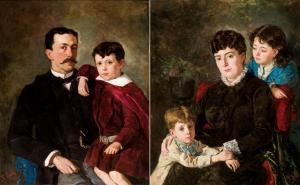 MUÑOZ LUCENA Tomás 1860-1943,Retratos de familia,Duran Subastas ES 2019-02-28