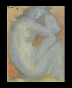 MUALLA Fikret Saygi 1903-1967,Seated Nude,1953,Bonhams GB 2017-04-25