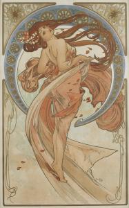 MUCHA Alphonse 1860-1939,LA DANSE,1898,Sotheby's GB 2014-11-25