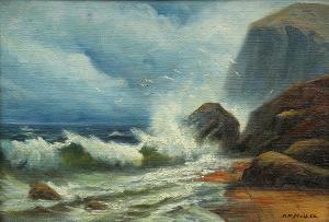 MUELLER Alexander 1872-1935,Crashing Waves,Clars Auction Gallery US 2014-07-12