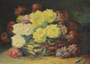 MUELLER M 1900-1900,FLORAL STILL LIFE,1930,Burchard US 2012-02-19