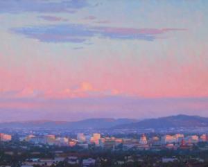 MUENCH Charles 1966,View to Pasadena,2014,John Moran Auctioneers US 2021-10-26