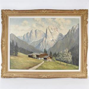 MUENCHEN Meyer 1890,Kaisertalwei Kufstein alpine mountain landscape,Ripley Auctions US 2018-07-28