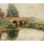 MUENIER Jules Alexis 1863-1942,Pont sur le Durgeon près de Coulevon,Dobiaschofsky CH 2015-11-04