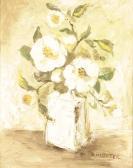 MUENTER Nancy 1900-1900,Still life with white flowers in a vase,Bonhams GB 2010-06-20