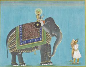 MUGHAL SCHOOL,AND HIS ELEPHANT,Christie's GB 2015-04-24