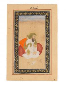 MUGHAL SCHOOL,Sultan Ghuri, seated leaning against a bolster,18th Century,Bonhams GB 2019-06-18