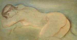 MUHLSTOCK Louis 1904-2001,Reclining Nude,Heffel CA 2017-08-31