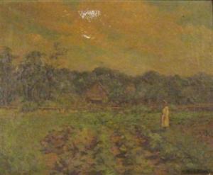 MUHR Philip 1860-1916,UNTITLED (GIRL IN A FIELD BY A CABIN),Freeman US 2011-02-14