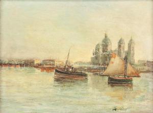 MUIR DONALD,harbour landscape scene,888auctions CA 2018-11-22