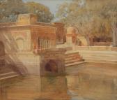 MUIRHEAD Lionel 1800-1900,The Tank at Badri Khal, Lahore,Mallams GB 2017-10-18