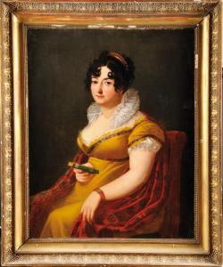 MULARD Francois Henri 1769-1850,« Portrait de Charlotte Bonaparte, Comtesse de Sur,Osenat 2014-03-23