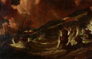 Mulier Pieter 1637-1701,Shipping in stormy seas,Bonhams GB 2018-07-04