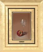 MULIO JAVIER 1957,Still life of wine glass and apple,Kamelot Auctions US 2017-11-08