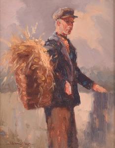 MULLEN William 1900-2000,GATHERING CORN,Ross's Auctioneers and values IE 2021-12-08
