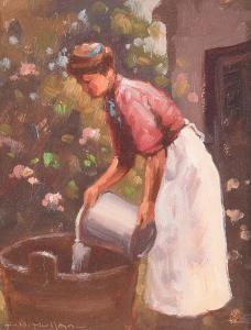 MULLEN William 1900-2000,MILK MAID,Ross's Auctioneers and values IE 2021-12-08