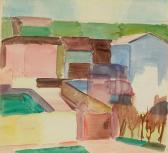 MULLER Albert 1897-1926,Houses.,Galerie Koller CH 2015-12-04