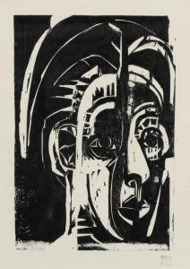 MULLER Albert 1897-1926,Portrait Ernst Ludwig Kirchner,Arnold DE 2023-11-25