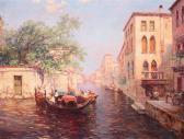 MULLER Carl 1862-1938,Venetian Canal Scene,Jackson's US 2015-11-17