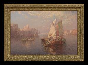 MULLER Carl 1862-1938,Venetian Scene,New Orleans Auction US 2013-10-05