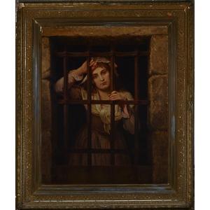 MULLER Charles Louis Lucien 1815-1892,CHARLOTTE CORDAY IN PRISON,Waddington's CA 2016-02-25