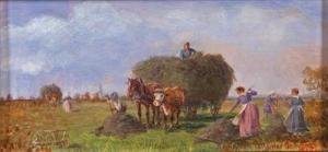 MULLER CORNELIUS Ludwig 1864-1943,At the hay harvest,Palais Dorotheum AT 2016-02-22