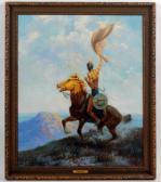 MULLER Daniel Cody 1889-1977,American Indian on horse,Kamelot Auctions US 2019-06-13
