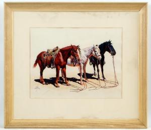 MULLER Daniel Cody 1889-1977,Sleepy White Pony,Kamelot Auctions US 2019-06-13