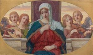 MULLER GARANTA Victor 1871-1951,Madonna with music-making angels,Palais Dorotheum AT 2015-12-17