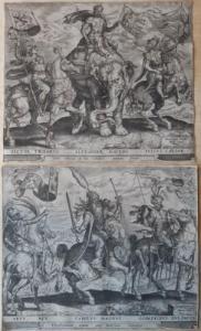 MULLER HARMEN 1540-1617,Two sheets from The Nine Worthies,1567,Bruun Rasmussen DK 2022-02-03
