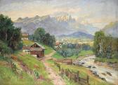 MULLER Hugo 1863-1912,Bayerische Landschaft,1863,Wendl DE 2017-03-02