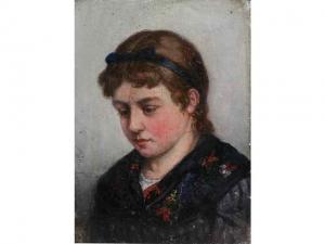 MULLER Lein 1800-1800,Portraits de fillettes,Le Havre encheres FR 2009-03-01
