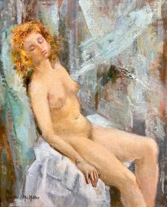 MULLER Mic 1928,Femme nue au sofa blanc,Millon & Associés FR 2023-02-03