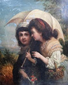 MULLER ROBERT ANTOINE 1821-1883,Gossip under the parasol,Bellmans Fine Art Auctioneers GB 2020-07-14