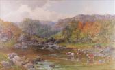 MULLER Rosa 1861-1901,River scene with cattle watering,Dreweatt-Neate GB 2010-12-15