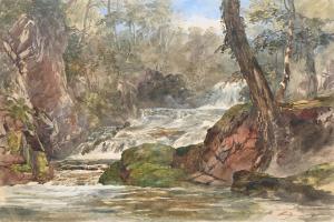 MULLER William James,CASCADES ON A RIVER IN A WOODED LANDSCAPE, POSSIBL,Dreweatts 2023-10-18