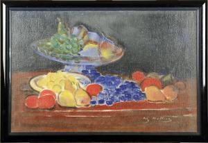 MULLIEZ August 1897-1984,Nature morte aux fruits,Galerie Moderne BE 2012-11-20