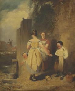 MULREADY William 1786-1863,At the water pump,Sworders GB 2022-09-27