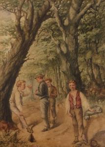 MULREADY William 1786-1863,Children congregate in a woodland setting,Keys GB 2024-03-26