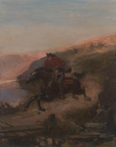 MULVANY John George 1766-1838,Natives charging a soldier on horseback,1888,Aspire Auction 2017-09-09