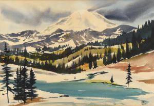 MULVEY Charles 1918-2002,Mountainous lake landscape,Ewbank Auctions GB 2024-01-25