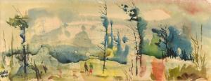 MULVEY Charles 1918-2002,Wooded scene with figures,Ewbank Auctions GB 2024-01-25