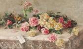 MUMAUGH Frances 1859-1933,A Still Life with Roses,1893,Skinner US 2017-07-21