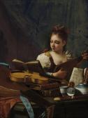 MUNARI Cristoforo 1667-1720,A girl playing a mandolin, with a lute, a viol, bo,Christie's 2018-10-30