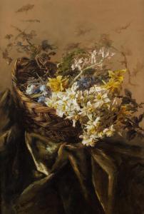 MUNCH BELLINGHAUSEN Constanze 1857,Floral Still Life,1891,Shapiro Auctions US 2016-05-21